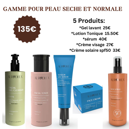 GAMME COMPLÈTE PEAU SÈCHE ET NORMALE