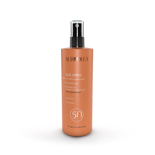 Spray Solaire AURODHEA SPF 50 – Haute Protection UVA/UVB
