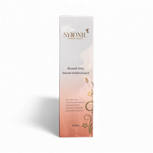 Sérum Éclaircissant Supérieur Beauté Unis – Triple Force Gluta Rose, Vitamines E & C